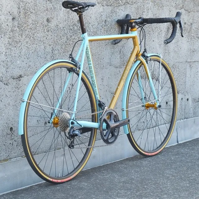 Al Nelson's bike, leaning against a concrete wall