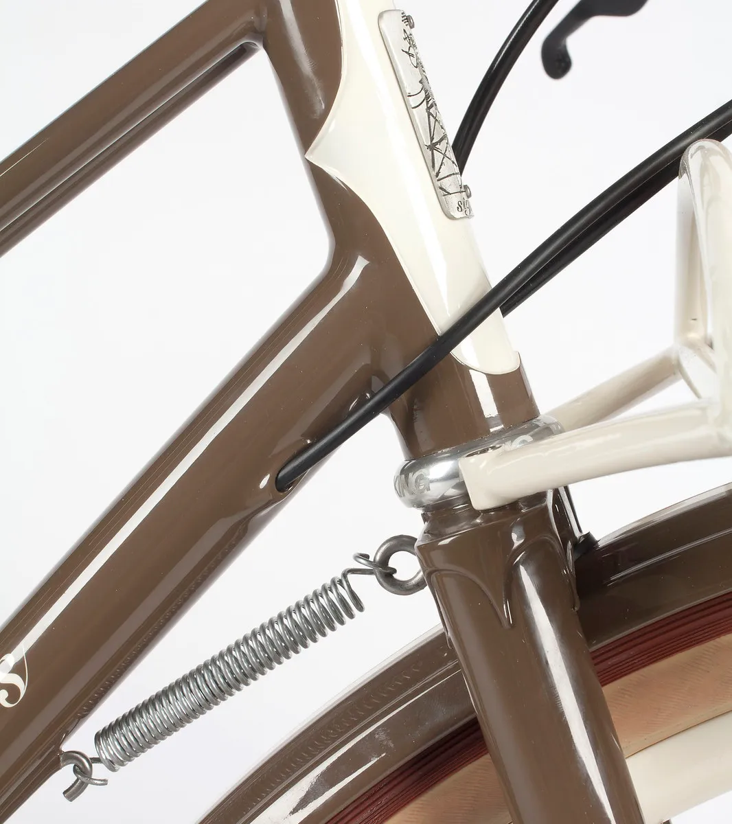 Ashley's mixte, in the shop