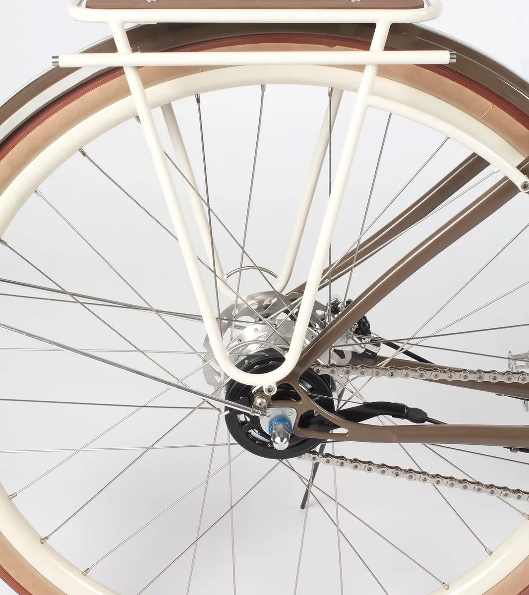 Rear rack and disc brake detail